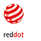 Logo officiel du Red Dot Award – gage de qualité internationale pour un design produit remarquable.